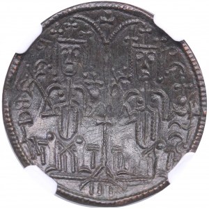 Hungary Æ Follis, Byzantine type - Bela III (1172-1196) - NGC AU 55 BN