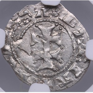 Hungary AR Denar - Maria (1382-1395) - NGC MS 62