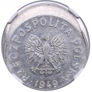 Poland 50 Groszy 1949 - NGC MINT ERROR MS 61