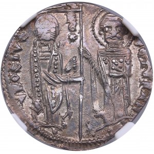 Serbia Gros - Stefan Uros II (1282-1321) - NGC AU 58