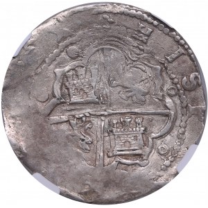 Spain 8 reales (1556-1588) - Philip II - NGC AU 55