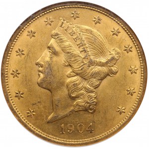 USA 20 Dollars 1904 - NGC MS 61
