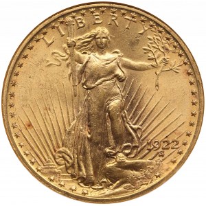 USA 20 Dollars 1922 - NGC MS 62