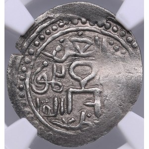 Golden Horde, Bulghar AR Dirham AH 672 - Mangu Timur (AH 665-679 / 1267-1280 AD) - NGC AU 55