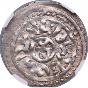 Golden Horde, Qrim AR Dirham AH 683 - Tode Mongke (Toda Mangu) (AH 679-686 / 1280-1287 AD) - NGC AU 58