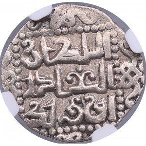 Golden Horde, Khwarizm AR Dirham AH 721 - Muhammad Uzbek (AH 712-742 / 1312-1341 AD) - NGC AU DETAILS