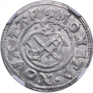 Dorpat Ferding 1555 - Hermann II Wesel (1552-1558) - NGC AU 58