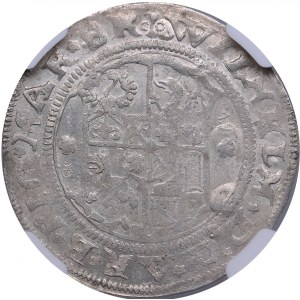 Riga 1/2 Mark 1555 - Wilhelm Markgraf von Brandenburg & Heinrich von Galen (1551-1556) - NGC MS 61