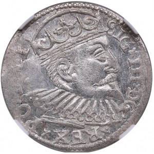 Riga, Poland 3 Grosz 1598 - Sigismund III (1587-1632) - NGC MS 64