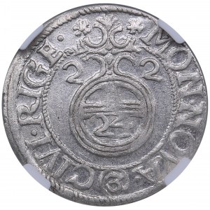 Riga, Sweden 1/24 Taler 1622 - NGC MS 64