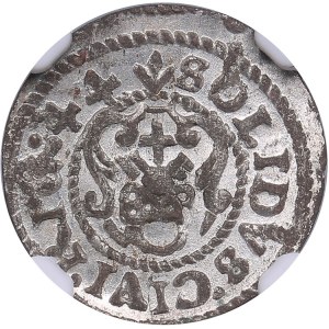 Riga, Sweden Solidus 1644 - Kristina (1632-1654) - NGC MS 64