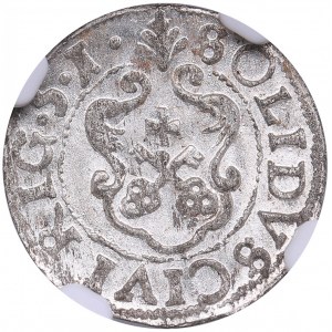 Riga, Sweden Solidus 1651 - Kristina (1632-1654) - NGC MS 65