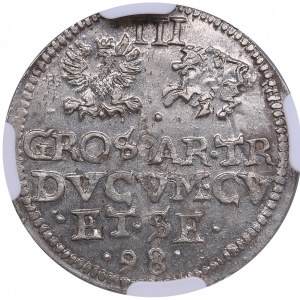 Courland, Poland 3 Grosz 1598 - Wilhelm Kettler (1587-1616) - NGC MS 63