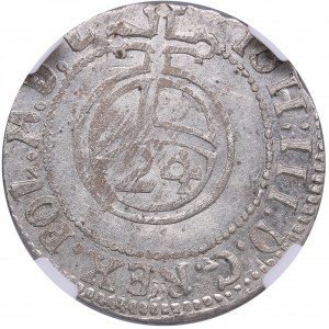 Courland, Poland 1/24 Taler 1689 - NGC MS 63