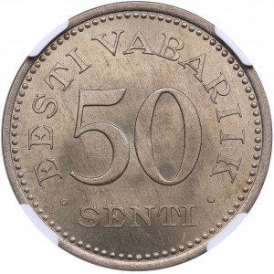 Estonia 50 Senti 1936 - NGC MS 64