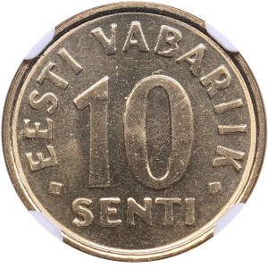 Estonia 10 Senti 1998 - NGC MS 67