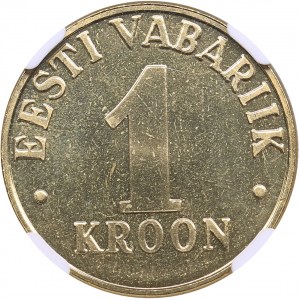 Estonia 1 Kroon 2001 - NGC MS 66