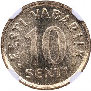 Estonia 10 Senti 2006 - NGC MS 67