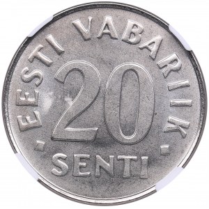 Estonia 20 Senti 2006 - NGC MS 66