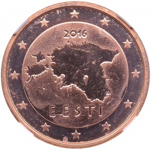 Estonia 2 Euro Cent 2016 - NGC MS 64 RD