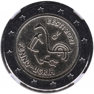 Estonia 2 Euro 2021 - Finno-Ugric People - NGC MS 67 DPL