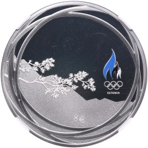 Estonia 8 Euro 2022 - Olympic Winter Games Beijing - NGC PF 69 ULTRA CAMEO