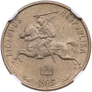 Lithuania 1 Centas 1925 - NGC MS 64