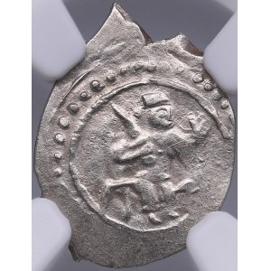 Russia, Moscow AR Denga - Vasily I Dmitrievich (1389-1425) - NGC AU DETAILS