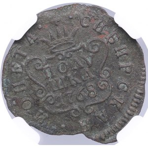 Russia, Siberia Polushka 1768 KM - NGC MINT ERROR VF DETAILS