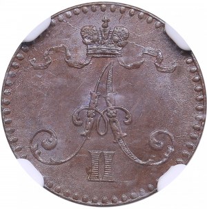 Finland, Russia 1 Penni 1864 - NGC MS 64 BN