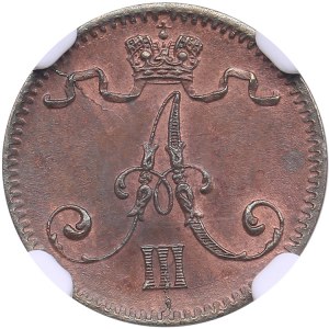 Finland, Russia 1 Penni 1888 - NGC MS 64 BN