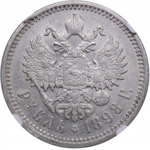 Russia Rouble 1898 АГ - NGC UNC DETAILS