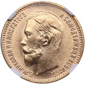 Russia 5 Roubles 1904 AP - NGC MS 65+