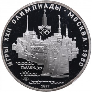 Russia, USSR 5 Roubles 1977 - Moscow Olympics, Scenes of Tallinn - NGC PF 67 ULTRA CAMEO