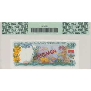 Bahamas 1 Dollar L. 1968 - Specimen - PCGS 58 PPQ Choice About New