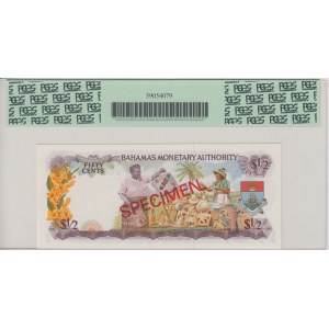 Bahamas 1/2 Dollar L. 1968 - Specimen - PCGS 64 PPQ Very Choice New