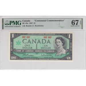 Canada 1 Dollar 1967 - PMG 67 EPQ Superb Gem Unc