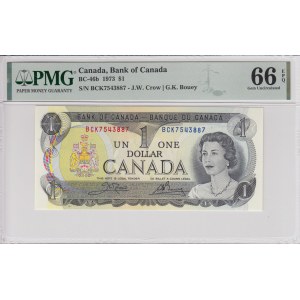 Canada 1 Dollar 1973 - PMG 66 EPQ Gem Uncirculated