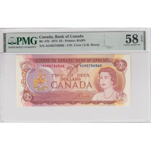 Canada 2 Dollars 1974 - PMG 58 EPQ Choice About Unc