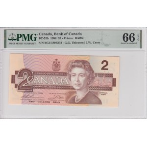 Canada 2 Dollars 1986 - PMG 66 EPQ Gem Uncirculated