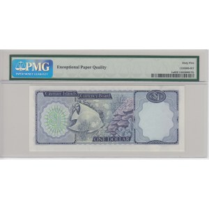 Cayman Islands 1 Dollar L. 1971 ND (1972 Issue) - PMG 65 EPQ Gem Uncirculated