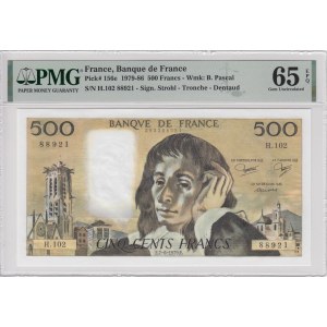 France 500 Francs 1979-1986 - PMG 65 EPQ Gem Uncirculated