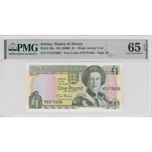 Jersey 1 Pound ND (2000) - PMG 65 EPQ Gem Uncirculated