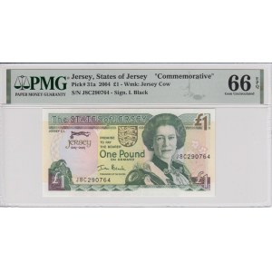 Jersey 1 Pound 2004 - PMG 66 EPQ Gem Uncirculated