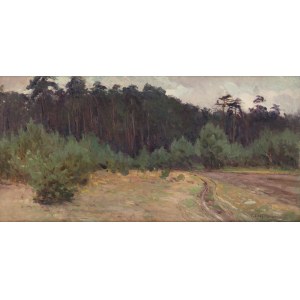 Tadeusz Cieślewski (1870 Warschau-1956 dort), Am Rande des Waldes
