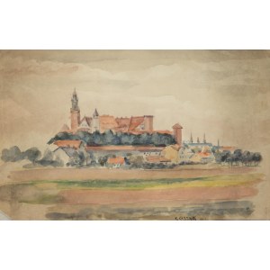 Karol Kossak (1896 Lvov-1975 Ciechocinek), Schloss Wawel, 1923.