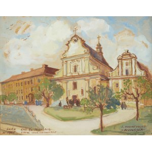 Irena Nowakowska-Acedanska (1906 Lemberg - 1983 Gleiwitz), St.-Nikolaus-Kirche, Jan-Kazimierz-Universität in Lemberg, 1945.