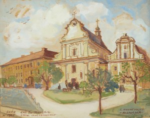 Irena Nowakowska-Acedańska (1906 Lwów - 1983 Gliwice), Kościół św. Mikołaja, Uniwersytet Jana Kazimierza we Lwowie, 1945 r.
