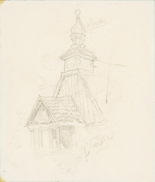 Bronisław Jamontt (1886 Dokudowo -1957 Toruń), Para szkiców: Drzewa i Kościół.