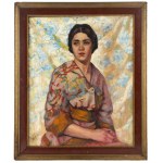 MN (1. Hälfte des 20. Jahrhunderts), Frau im Kimono